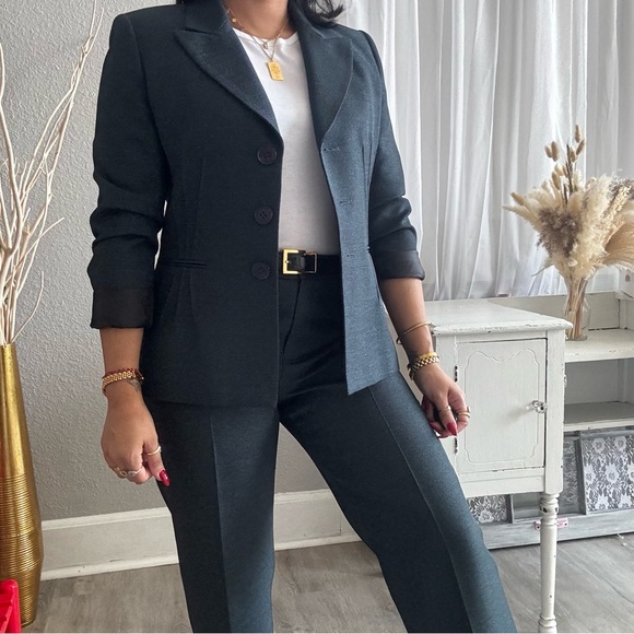 Deep Blue Vintage Evan-Picone Set - Picture 1 of 8